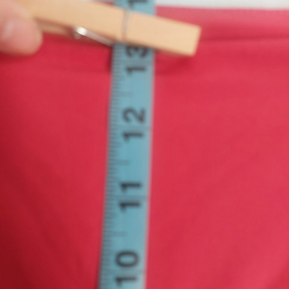 HALARA Pants High Rise Wide Leg M Orange Tiered Belted NWT Vacation Resort - Picture 10 of 11